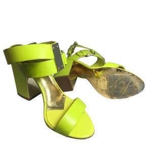 Ted Baker Neon Green Heels size UK6
